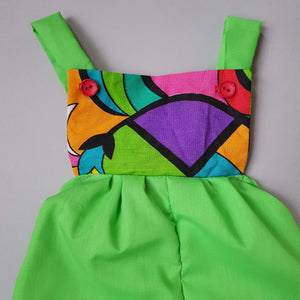 Bright Neon Lightweight Cotton Summer Playsuit