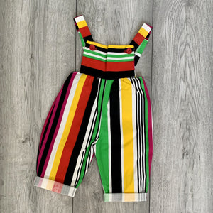 Liquorice Striped Vibrant Romper