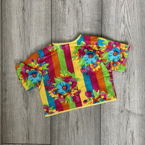 Rainbow Multi-Colour Floral Top