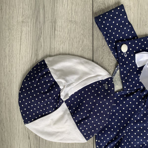 Charming Polka-Dot Romper Set With Bow