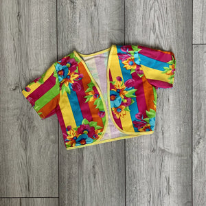 Rainbow Multi-Colour Floral Top