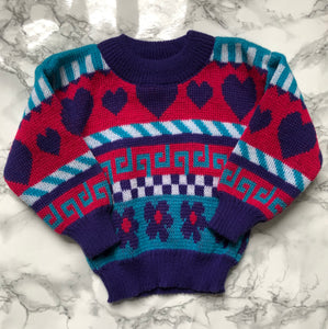 Retro Knitted Baby Sweater