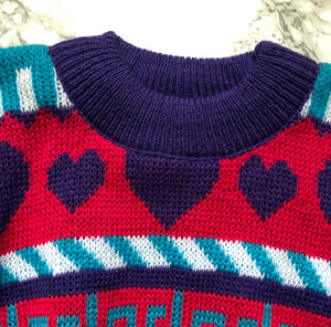 Retro Knitted Baby Sweater