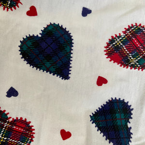 Tartan Hearts Soft Baby Trousers