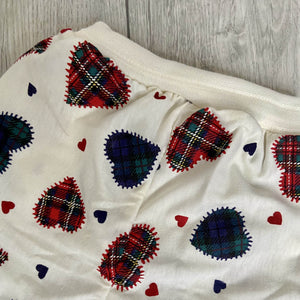 Tartan Hearts Soft Baby Trousers