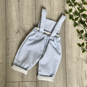 Gingham Baby Blue Summer Romper