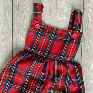 Classic Red Tartan Year-Round Romper