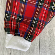 Load image into Gallery viewer, Classic Red Tartan Year-Round Romper
