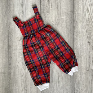 Classic Red Tartan Year-Round Romper