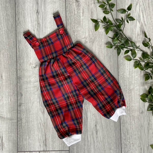 Classic Red Tartan Year-Round Romper