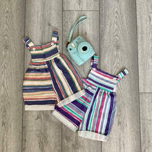 Load image into Gallery viewer, Pastel Toned Striped Unisex Summer Playsuit
