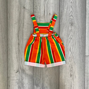 Citrus Striped Cotton Summer Playsuit