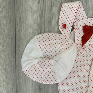 Charming Polka-Dot Romper Set With Bow