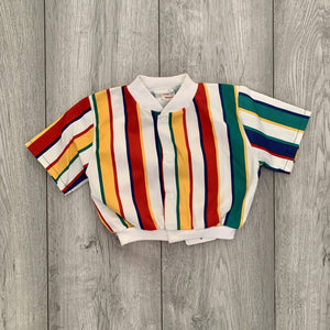 Preppy 60's Striped Unisex Two-Piece Summer Set