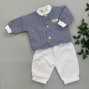 Nautical Sailor Baby Set, Pants and Jacket