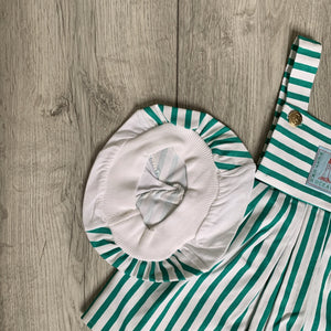 Striped Nautical Dress With Matching Hat