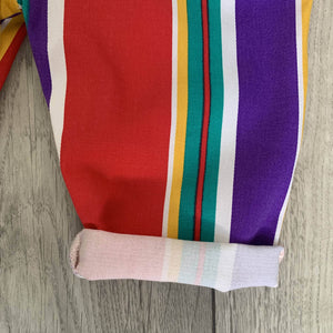 Multi-Coloured Striped Retro Baby Trousers