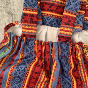 Multi-Colour Aztec Print Denim Romper