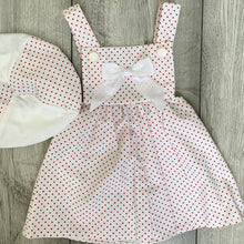 Load image into Gallery viewer, Polka Dot Baby Dress With Hat
