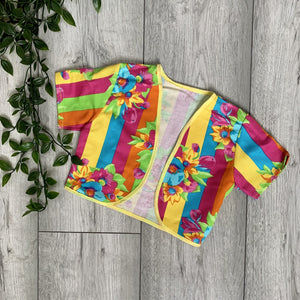 Rainbow Multi-Colour Floral Top