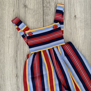 Blueberry Jam Striped Unisex Romper