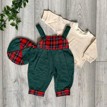 Load image into Gallery viewer, Preppy Scottish Tartan Unisex Baby Romper Set
