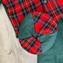 Load image into Gallery viewer, Comfy Tartan Heritage Three Piece Baby Set
