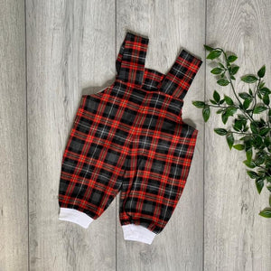 Heritage Tartan Print Romper With Hat