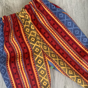 Bold Aztec Print Denim Baby Trousers