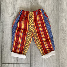 Load image into Gallery viewer, Bold Aztec Print Denim Baby Trousers
